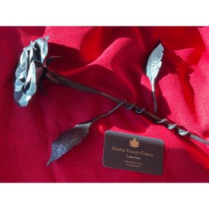 Blacksmith Forged Steel Rose